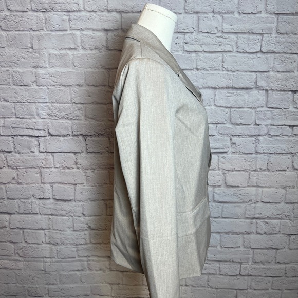 The Drop Womens XS Beige Double Breasted Blazer Neutralcore Workcore - Picture 3 of 8